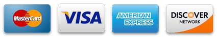 Payment methods: Visa, Mastercard, PayPal, American Express